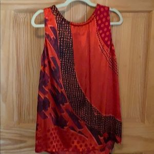 Cabi red & black top